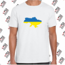 Футболка «Україна (контур)» чоловіча, біла