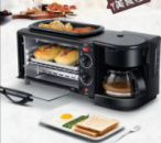 Електрична машина для сніданку 3в1 на 2800Вт Настільна піч кавоварка сковорідка SILVER CREST SC-206