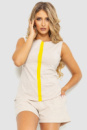 Жіноча піжама, колір бежево-жовтий, 102R357
