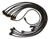 Комплект високовольтних проводів для автомобілю  КАВЗ 685М, 3270 з сіліконовим токоведучим провідником, з латуними наконечниками та захистними ковпачками EPDM