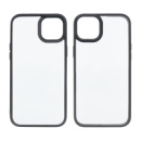 Чехол Aluminum Camera Frame для Apple iPhone 14 color  01 черный Люкс