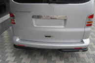 Задние уголки AK003 Черные (2 шт., нержавейка) для Volkswagen T6 2015-2024 гг