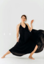 Жіноче довге плаття з відкритою спиною Black Pearl RAO WEAR One Size зріст 165-170 см