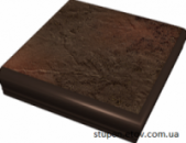 Сходинка з капіносом кутова структурна Semir brown 33x33