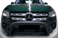 Передняя защита WT005 Black (нерж, 60мм) для Mercedes X class 2017-2020 гг