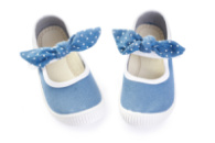 Туфли детские «Лодочка на липучке» DARIA синие 21