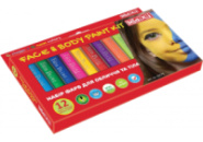 Набір фарб для обличчя та тіла у формі олівця, 12 кольорів