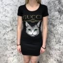 Платье Gucci Dress Angry Cat with Web Black