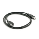 Удлинитель USB 2.0 AM/AF, 1,0m, черный Q250