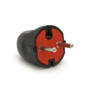 Вилка без заземления 6А 250V A113B, Black Q50