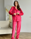 Пижама велюр «Jeny» Малиновая XS -S-M