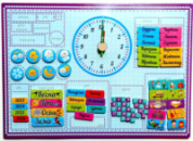 Магнітний календар годинник