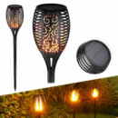 Садовый фонарь светильник с солнечной панелью «Факел» BL XF 6018 FLAME EFECT 50 см 2 шт в комплекте