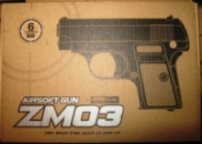 Пистолет игрушечный ZM03 металл + пластик