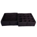 Набор органайзеров для нижнего белья 2 шт ORGANIZE (черный)