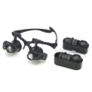 Бинокуляры NO.9892G с LED подсветкой (4 пары линз d=20mm, 10х/15х/20х/25х)