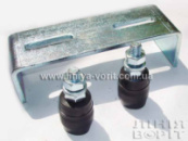 Верхній обмежувач для відкатних воріт на 2 ролики