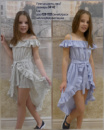 Платье -шорты лён для девочки 128-152