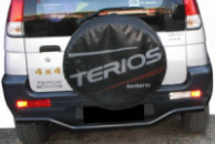 Задняя дуга AK007 Черная (нерж. сталь) для Daihatsu Terios 2003-2005 гг