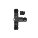 Кабельный X-разветвитель EW-P20X-2P, под кабель 9-12 мм, 24A, 450V, Black