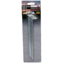 Комплект колышков High Peak Steel Round Peg 20 см 6 шт Silver (928997)