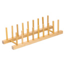 Подставка для тарелок и крышек деревянная на кухню 35×11×9 (см) HB-40-13