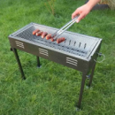 Мангал складаний з ніжками BARBECUE (CA-03-1) (Ш300/Д660/В600) (+решітка, протвень, щипці)