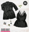 Жіночий комплект сатиновий 2XL, 3XL, 4XL. Халат та пеньюар. Преміальної якості