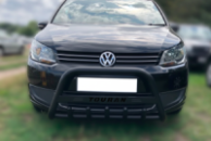 Кенгурятник WT004 Black (нерж) для Volkswagen Touran 2003-2010 гг