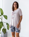 Жіночий комплект футболка з шортиками БАТАЛ 3XL, 4XL