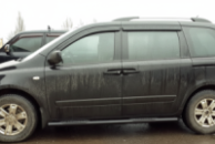 Боковые трубы Black (2 шт., нержавейка) для Kia Carnival 2002-2013 гг