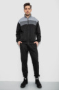 Спортивний костюм чоловічий, колір чорно-сірий, 244R9160