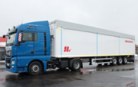 Полуприцеп щеповоз алюминиевый 90 м3 Кобзаренко. Сдвижной пол Cargo Floor