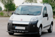 Передняя защита Shark Black (нерж) для Fiat Fiorino/Qubo 2008-2024 гг