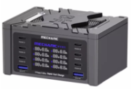Зарядная станция с цифровой индикацией MECHANIC V-Power 8 Ultra, 2*QC3.0-5В3А,9В2A, 6*PD3.1-(5В/9В/12В/15В)3А,20В2,25A, 220V/160W. 114*60*84mm