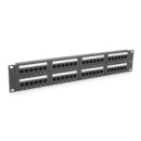 Патч-панель 48 порта UTP DUAL кат 6Е 19« 2U не экранированная черная Q20