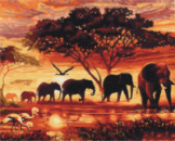 Слони в савані