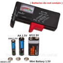 BT-168 AA/AAA/C/D/9V/1.5V Батареї Універсальна кнопкова батарея Кольорове кодування Метр Показник Вольт Тестер