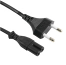 Кабель питания 1.2m, 0.5mm, PC-184/2 CEE7/16-C7 2 pin (для бытовой техники), Black, OEM Q750