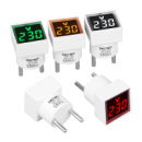 Цифровой вольтметр LED-102, диапазон измерений 50-380V, White, 30х30х52мм