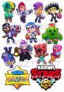 Вафельные картинки на тему: Brawl stars
