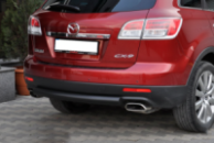 Задняя дуга AK002 Черная (нерж.) для Mazda CX-9 2007-2016 гг
