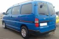 Боковые трубы Black (2 шт., нержавейка) для Toyota HiAce