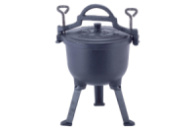 Казан чугунный Kamille - 240 мм x 4 л эмалированный 1 шт.