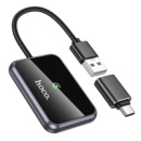 Адаптер автомобильный беспроводной Hoco CarPlay HU1 USB/ Type-C metal grey