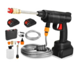 Аккумуляторная мойка высокого давления 48В для авто, портативная автомойка с 2 аккумуляторами и кейсом