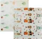 Дитячий двосторонній розвиваючий складний термокилимок для повзання 200х180