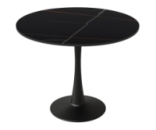 Стіл Тюльпан С круглий д. 90 см чорний мармур