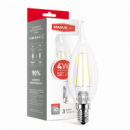 Светодиодная LED лампа MAXUS (filam) C37 TL 4W теплый свет E14 (1-LED-539-01)