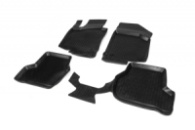Резиновые коврики (4 шт, Niken 3D) для Skoda Octavia II A5 2006-2010 гг